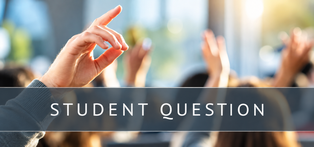 Student Question banner image
